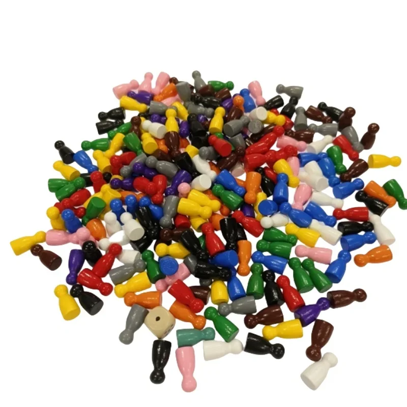 Board Game Verdant - 100 Pcs Colorful Wooden Chess Markers