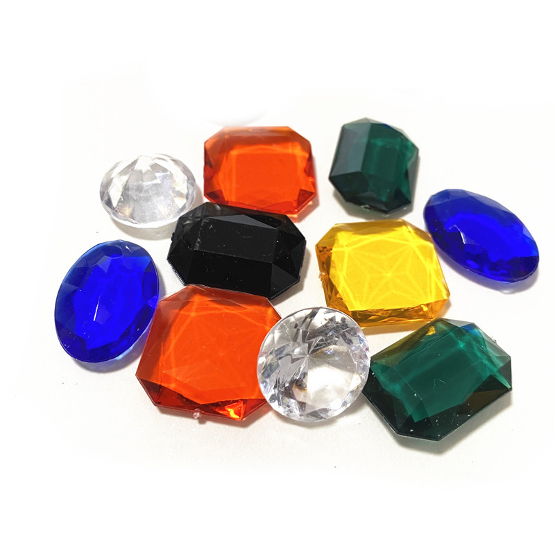 Board Game Dixit - 10Pcs Acrylic Rectangular Oval Square Diamond