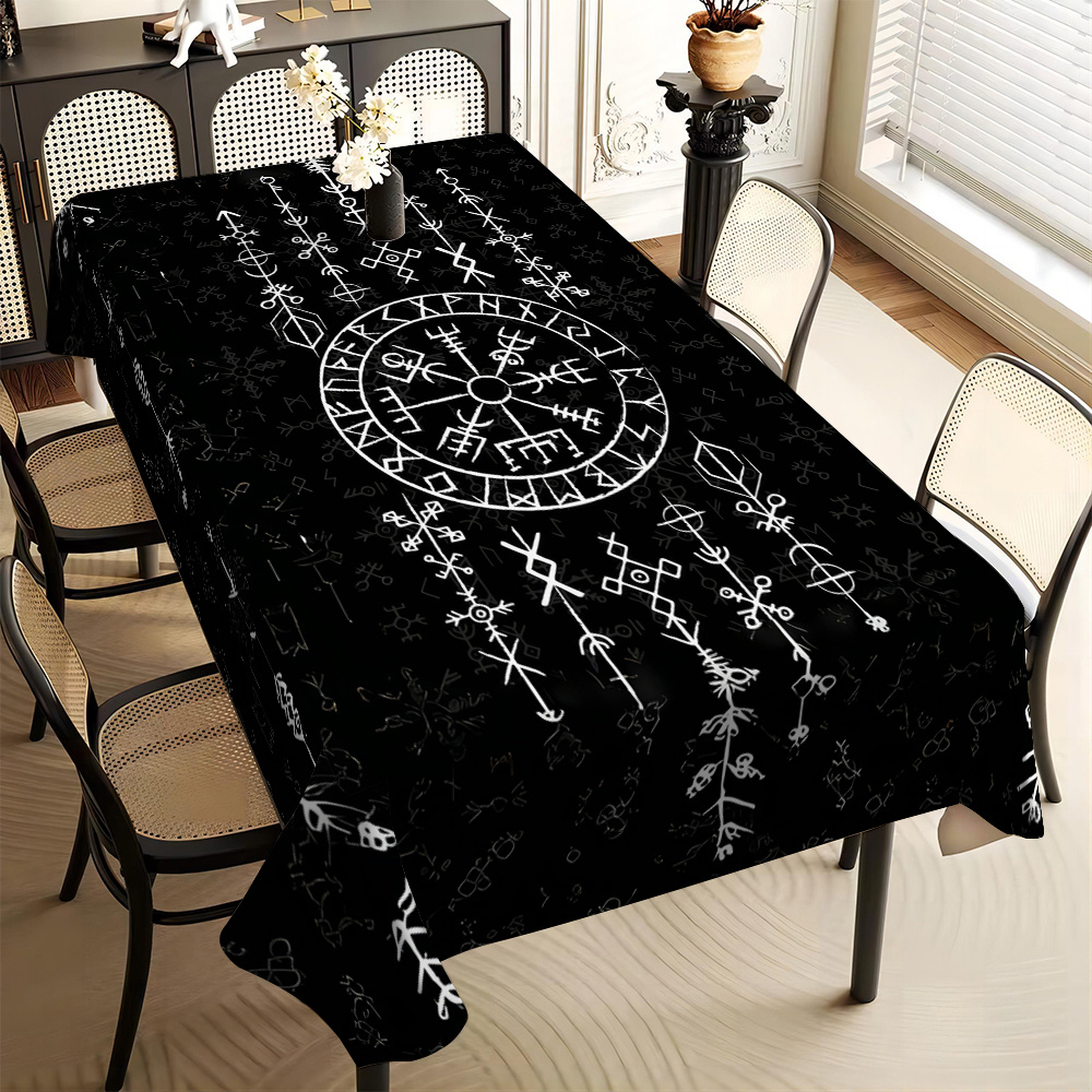 Board Game Vikings - Viking Mystical Rune Rectangle Tablecloth Table