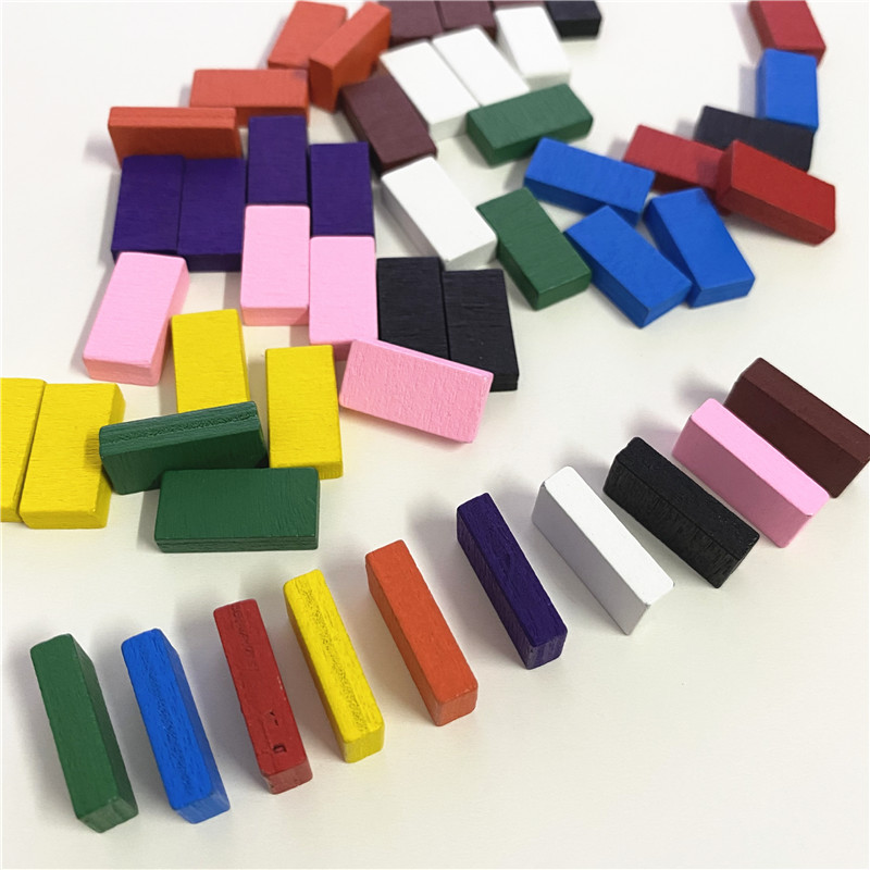 Board Game Verdant - 50Pcs 20*10*5mm Colorful Brick marks Cuboid