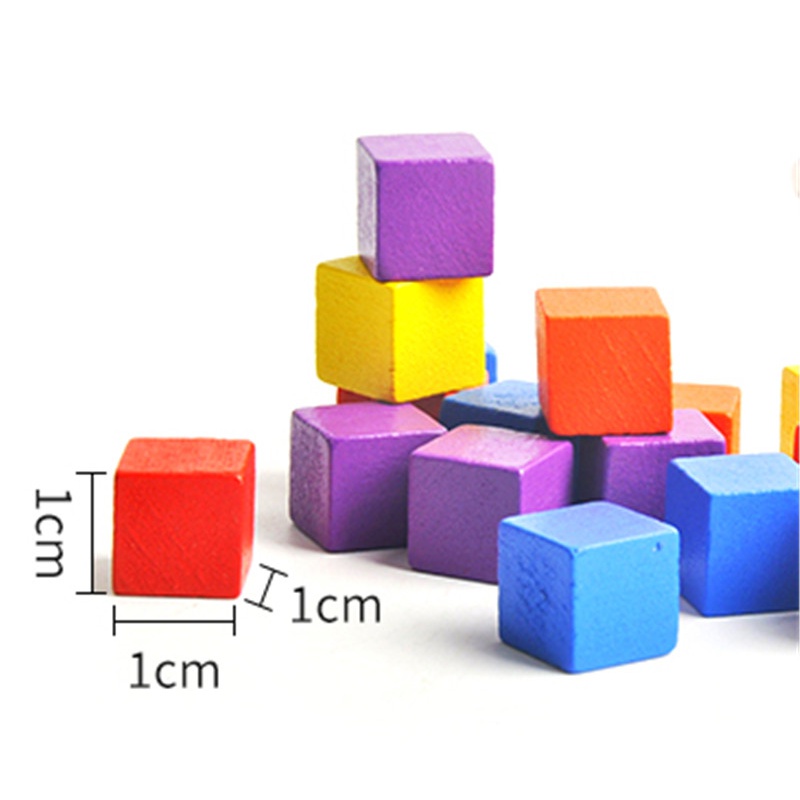 100Pcs/lots 10mm Wood Cubes Co - Board Game Verdant ulasan dan harga