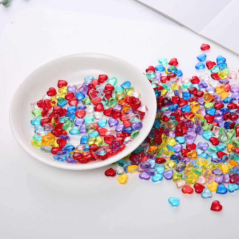 100PCS 10*4mm Heart Shape Acry - Board Game Verdant ulasan dan harga
