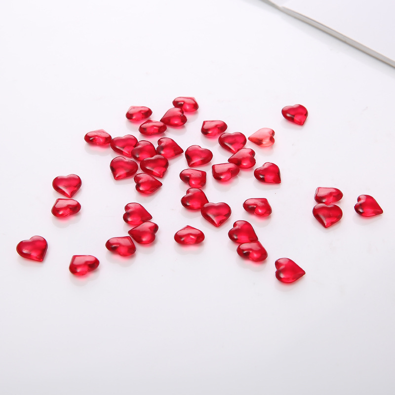 100PCS 10*4mm Heart Shape Acry - Board Game Verdant ulasan dan harga