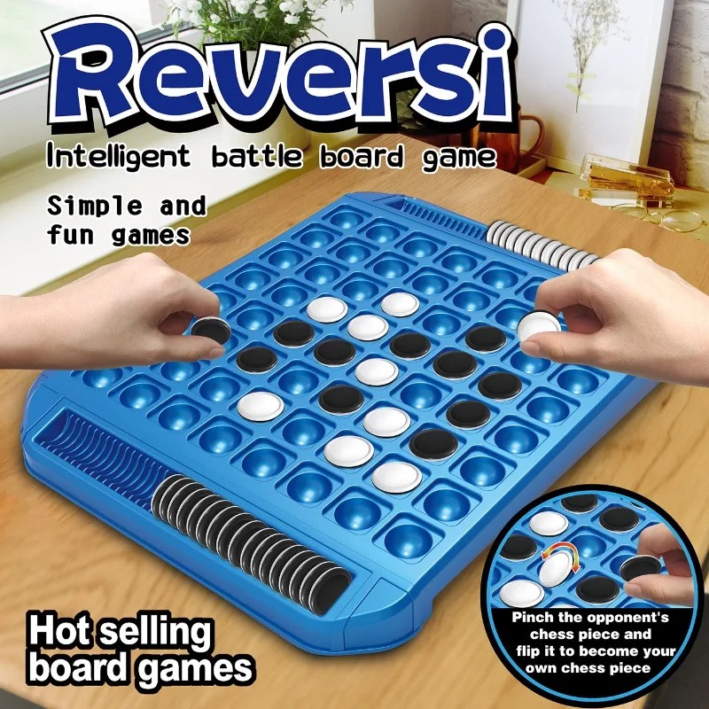Dual-Side Flip Board Strategy  - Board Game For 3 Players ulasan dan harga