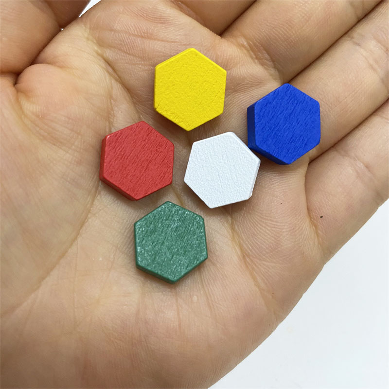 50 Pieces Wooden Hexagonal Pri - Board Game Verdant ulasan dan harga