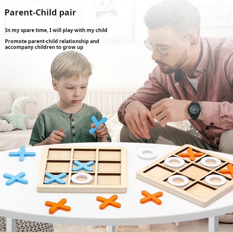 XO Tic-tac-toe children's Link - Board Game For 3 Players ulasan dan harga