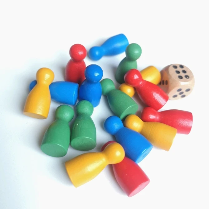 100 Pcs Colorful Wooden Chess  - Board Game Verdant ulasan dan harga