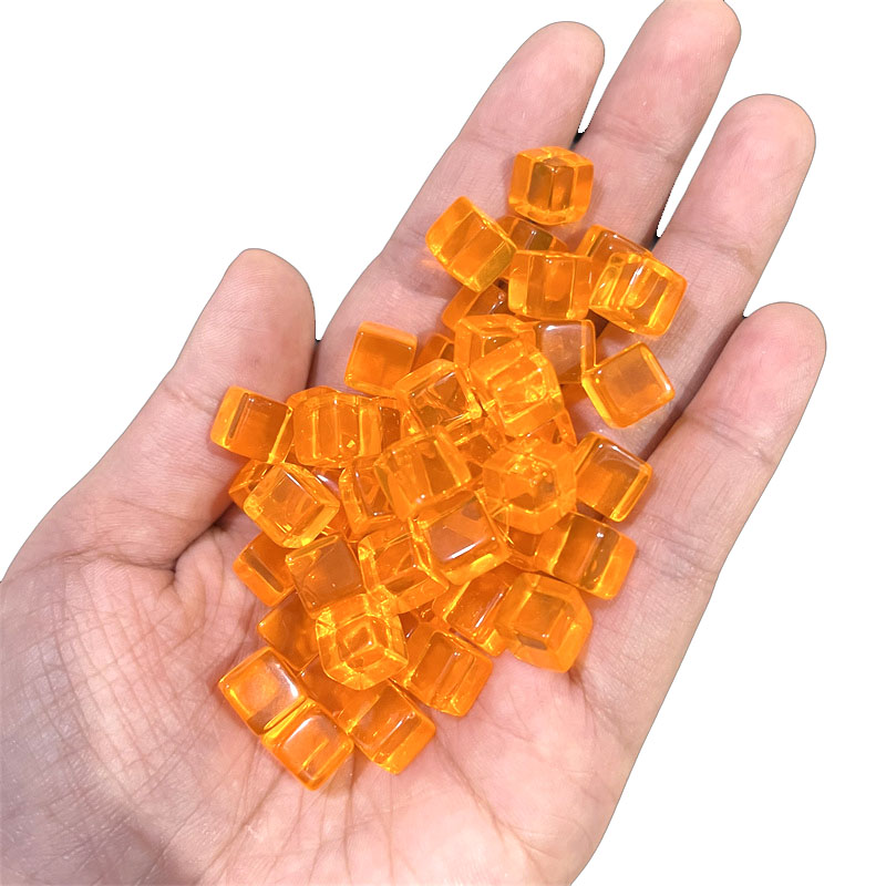 100pcs/set 8mm Clear Cube Dice - Board Game Verdant ulasan dan harga