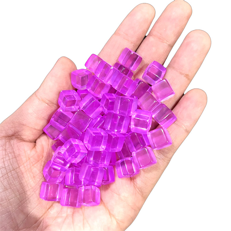 100pcs/set 8mm Clear Cube Dice - Board Game Verdant ulasan dan harga