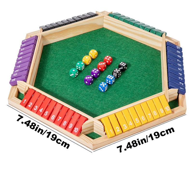 Shut The Box Dice Board Game W - Board Game For 3 Players ulasan dan harga