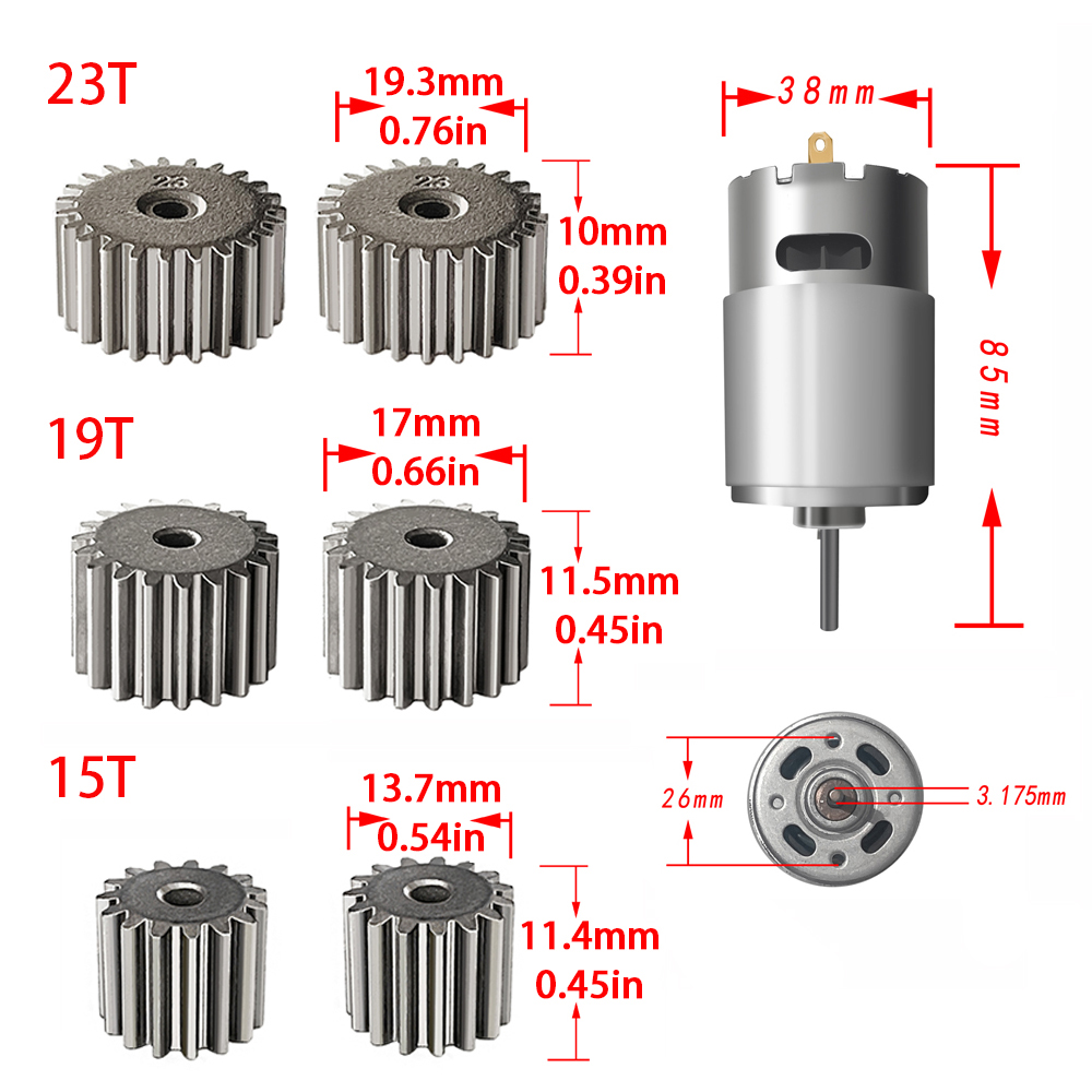 12V 24V 15T 19T 23Teeth 2PCS H - Board Game Dune ulasan dan harga