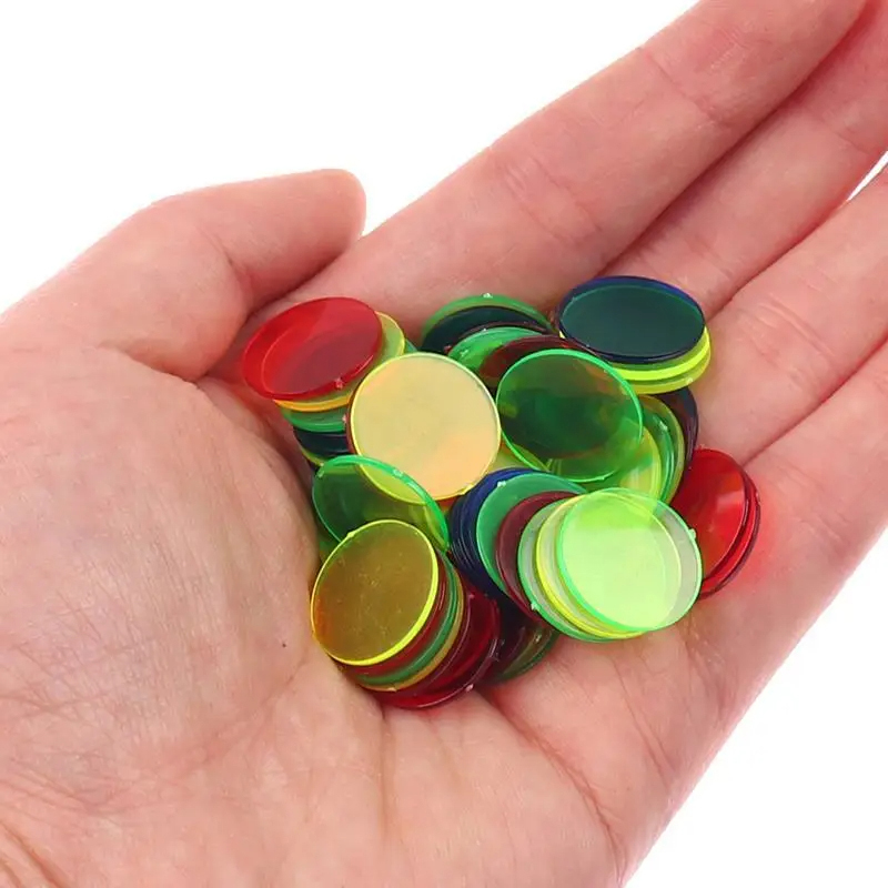 50/100/200pcs 19mm Chips Plast - Board Game Verdant ulasan dan harga