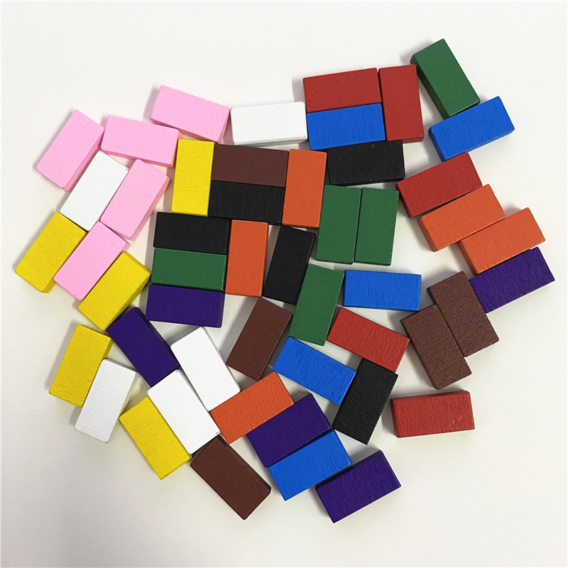 50Pcs 20*10*5mm Colorful Brick - Board Game Verdant ulasan dan harga