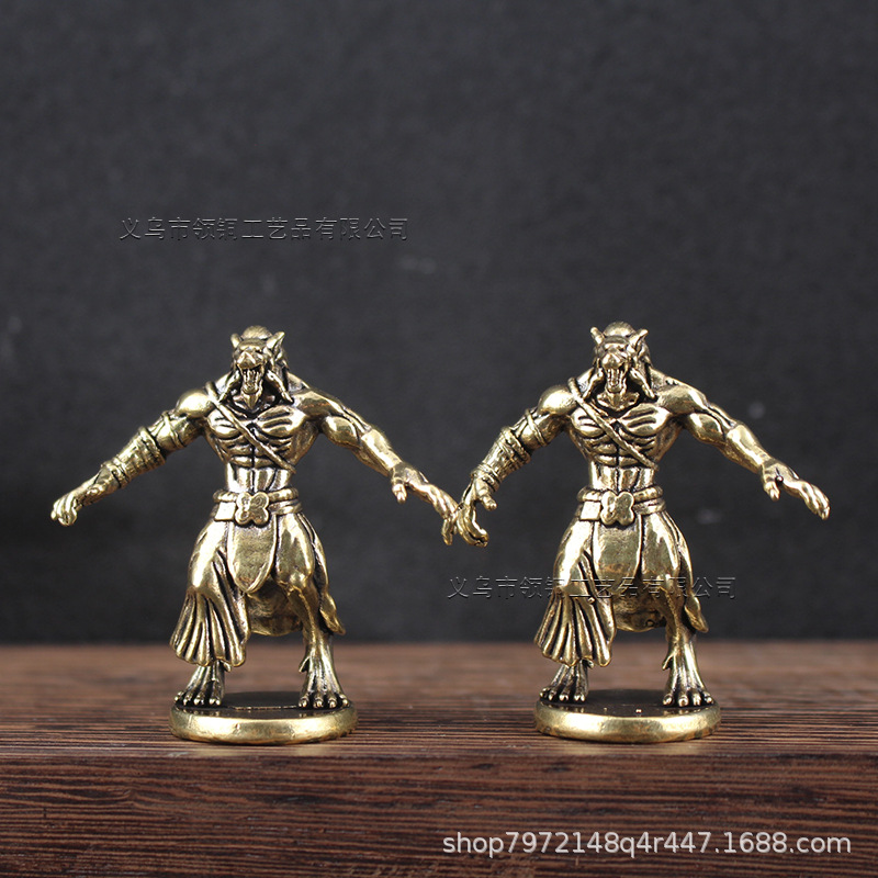 Brass Werewolf Miniature Ornam - Board Game Werewolf ulasan dan harga