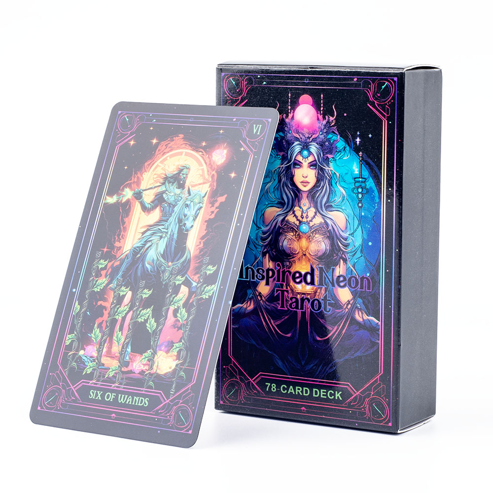 Inspired Neon Tarot Deck 78 Ca - Board Game Quest ulasan dan harga