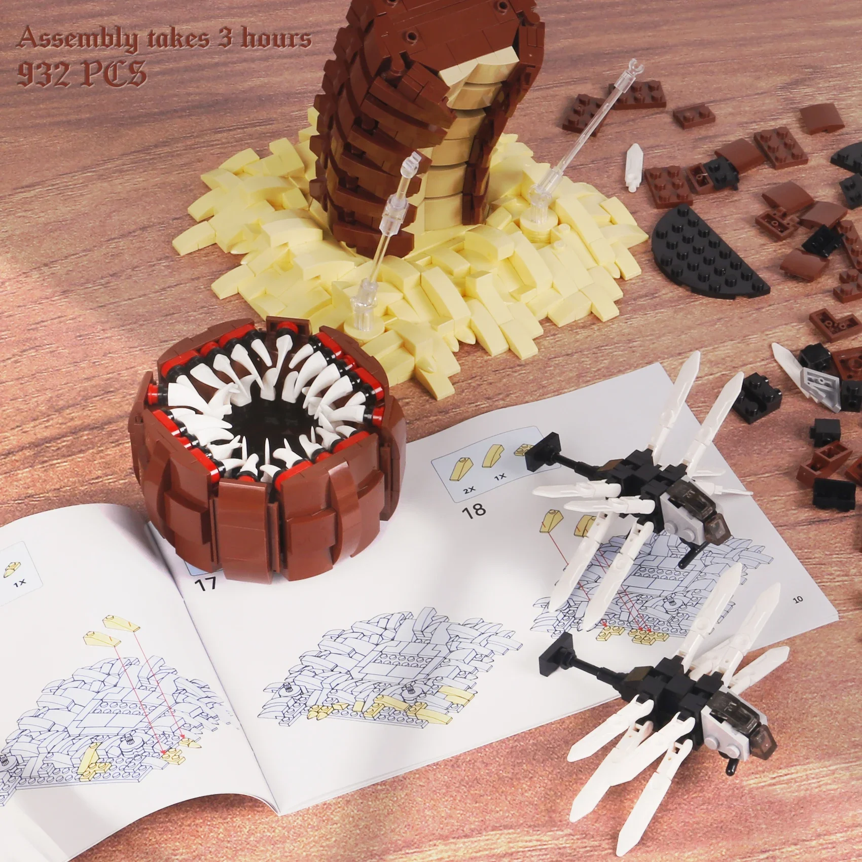 932PCS Sci-Fi Creature Model D - Board Game Dune ulasan dan harga