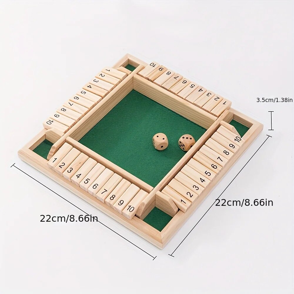 Wooden Dice Board Game Shut Th - Board Game Azul ulasan dan harga